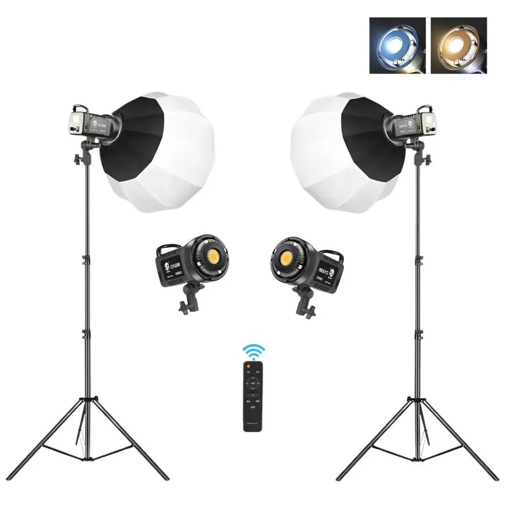 100W Photography 8300 CY LED Video Light  Daylight-Balanced Sun Lamp for Portrait Flash Studio Accessories Youtube Live