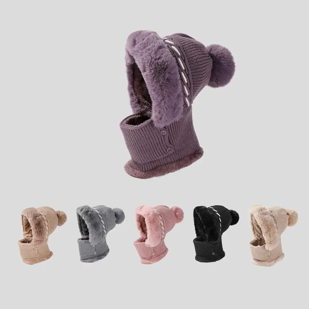 بسيطة أفخم الشتاء قبعة قناع مجموعة يندبروف رشاقته الدافئة 2in1 وشاح قبعة سدادات حماية الأذن الرقبة حامي أقنعة قبعة الشتاء