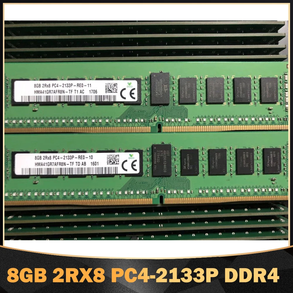 

1PCS High Quality RAM 8G 8GB 2RX8 PC4-2133P REG ECC DDR4 RECC RAM For SK Hynix Memory