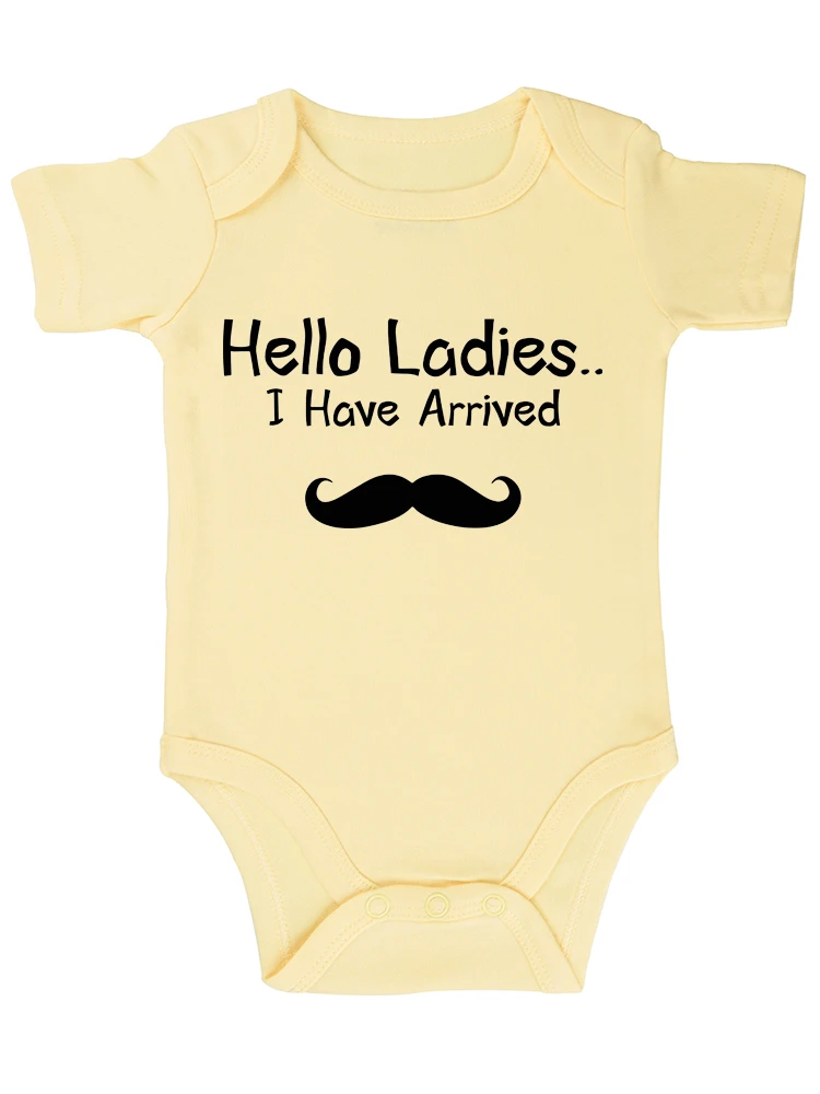 Hello Ladies I Have Arrived Funny Baby onesie Baby Essentials Baby Bodysuit Newborn Boy Clothes Baby Romper