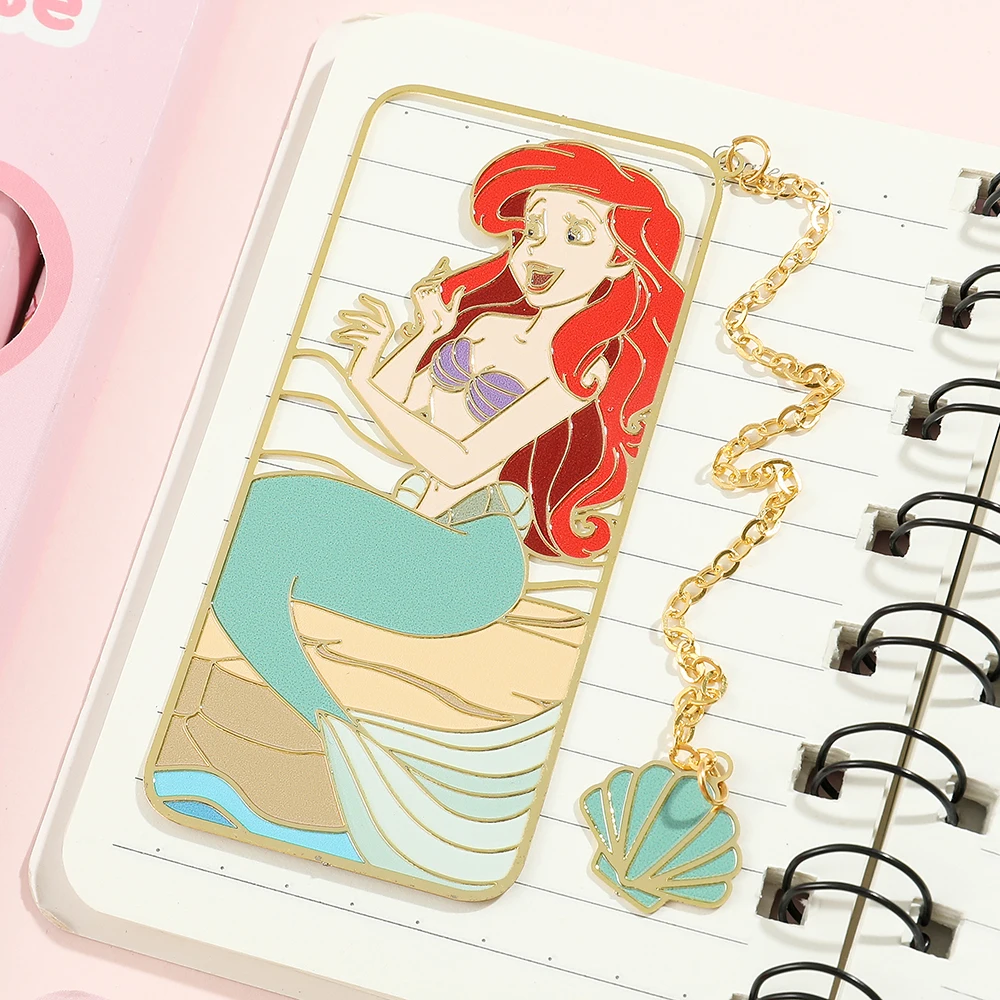 Anime Mermaids Book Mark Girl Fans Collect Metal Bookmarks Reading Marker Gift for Book Lovers Women Book Accessories