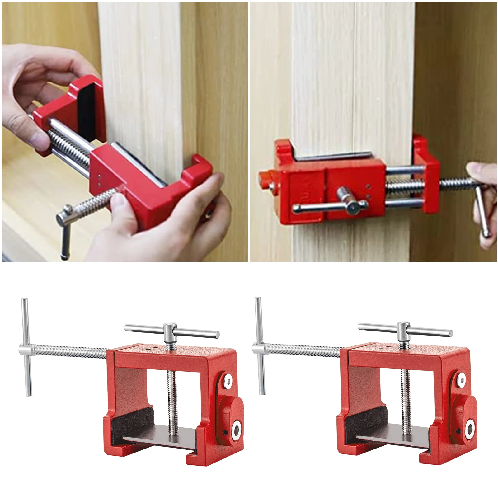 

2 Packs Cabinet Clamps Cabinet Claw Face Frame Clamp Zinc Alloy Clamps