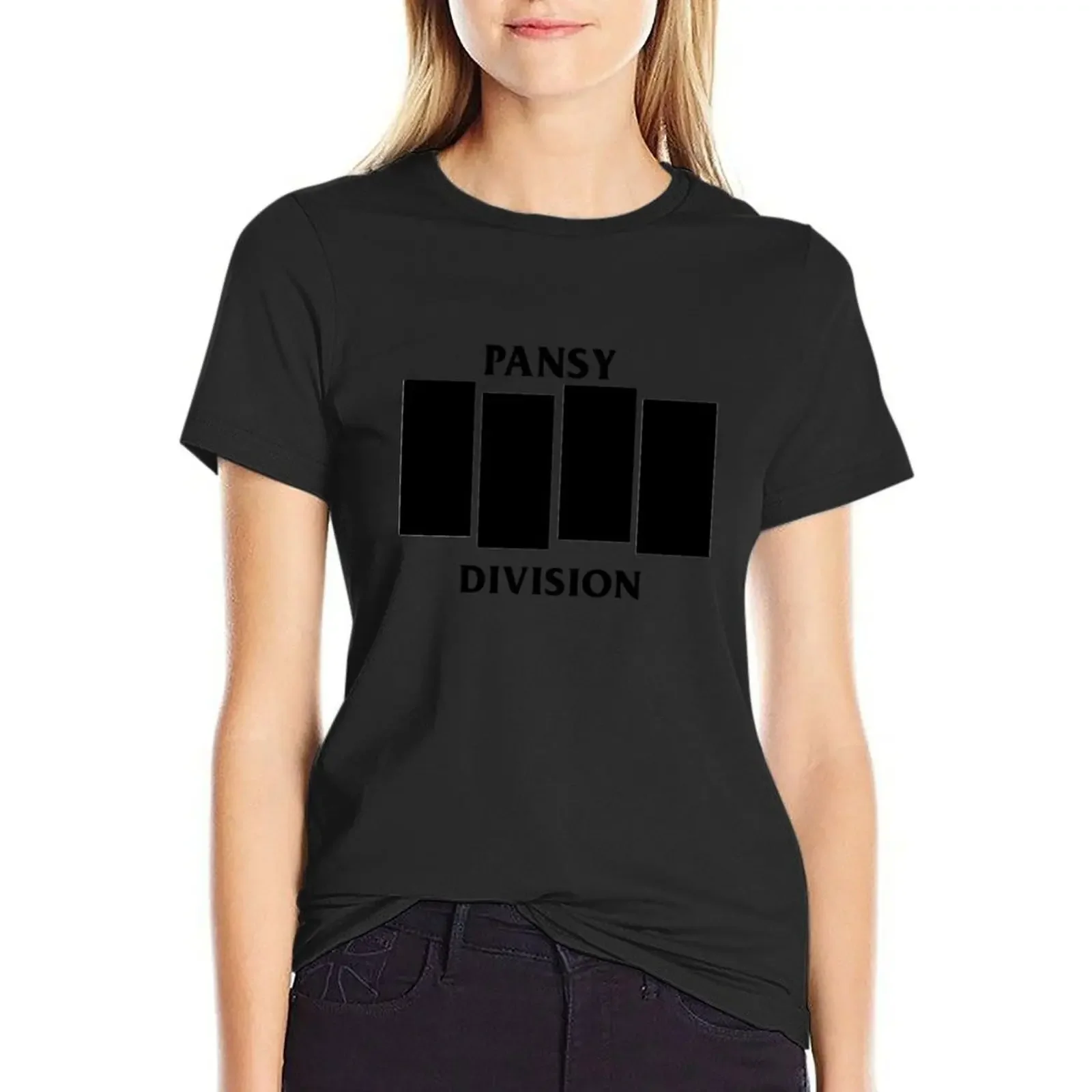 

PANSY DIVIDED T-Shirt funnys blanks plain Women's tee shirt