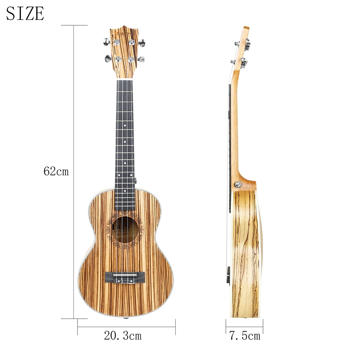 IRIN 21/24/26 Inch Ukulele 4 String  Guita Classical Musical Gifts Instruments Early Education Toys for Beginners Kids Children