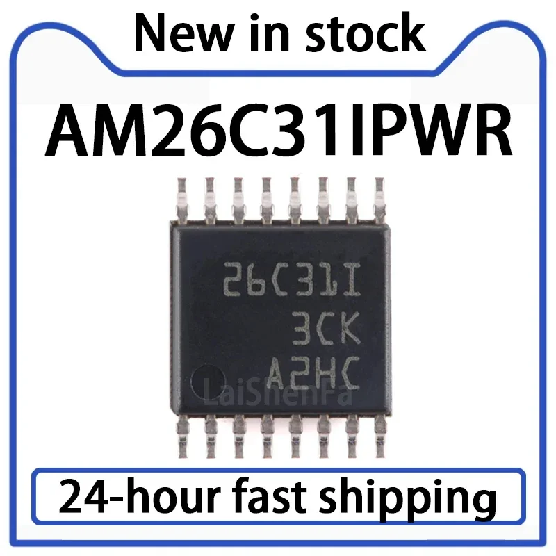 10PCS Genuine AM26C31IPWR Silk Screen 26C31I Patch TSSOP-16 Four-way Differential Line Driver
