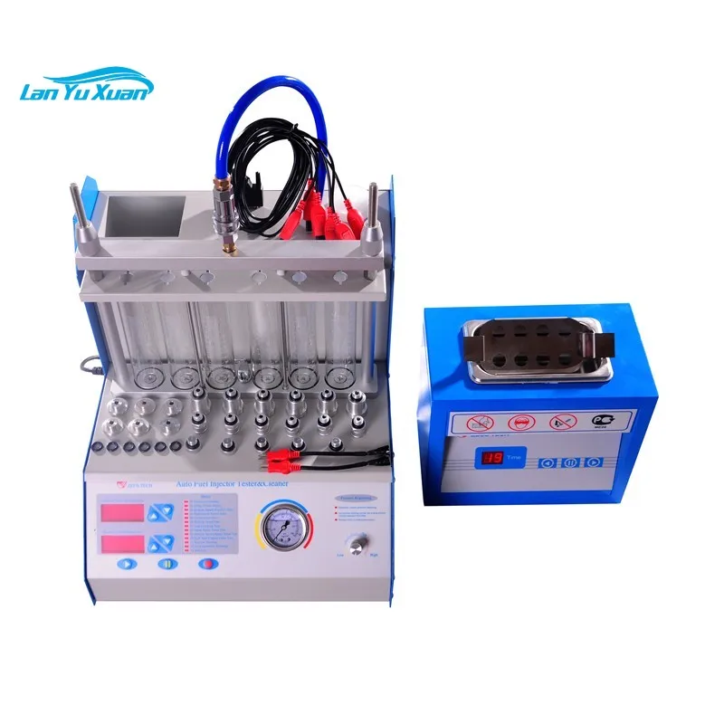 MST360A 6 Jars Injector Tester and Cleaner 110V 220V Ultrasonic Fuel Injector Cleaning Machine MST-A360 Used for Gasoline Engine