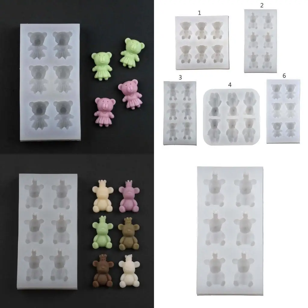 

J78F Bear Fondant Mold Molds Making Bear Silicone Mold For Chocolate