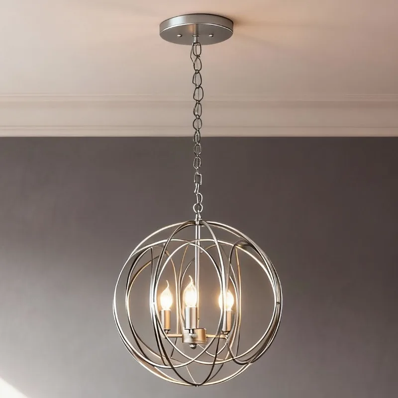 Industrial Style 3 Head Pendant Light for Dining Room Bedroom Hallway Balcony Living Room LED Ceiling Lamp for American