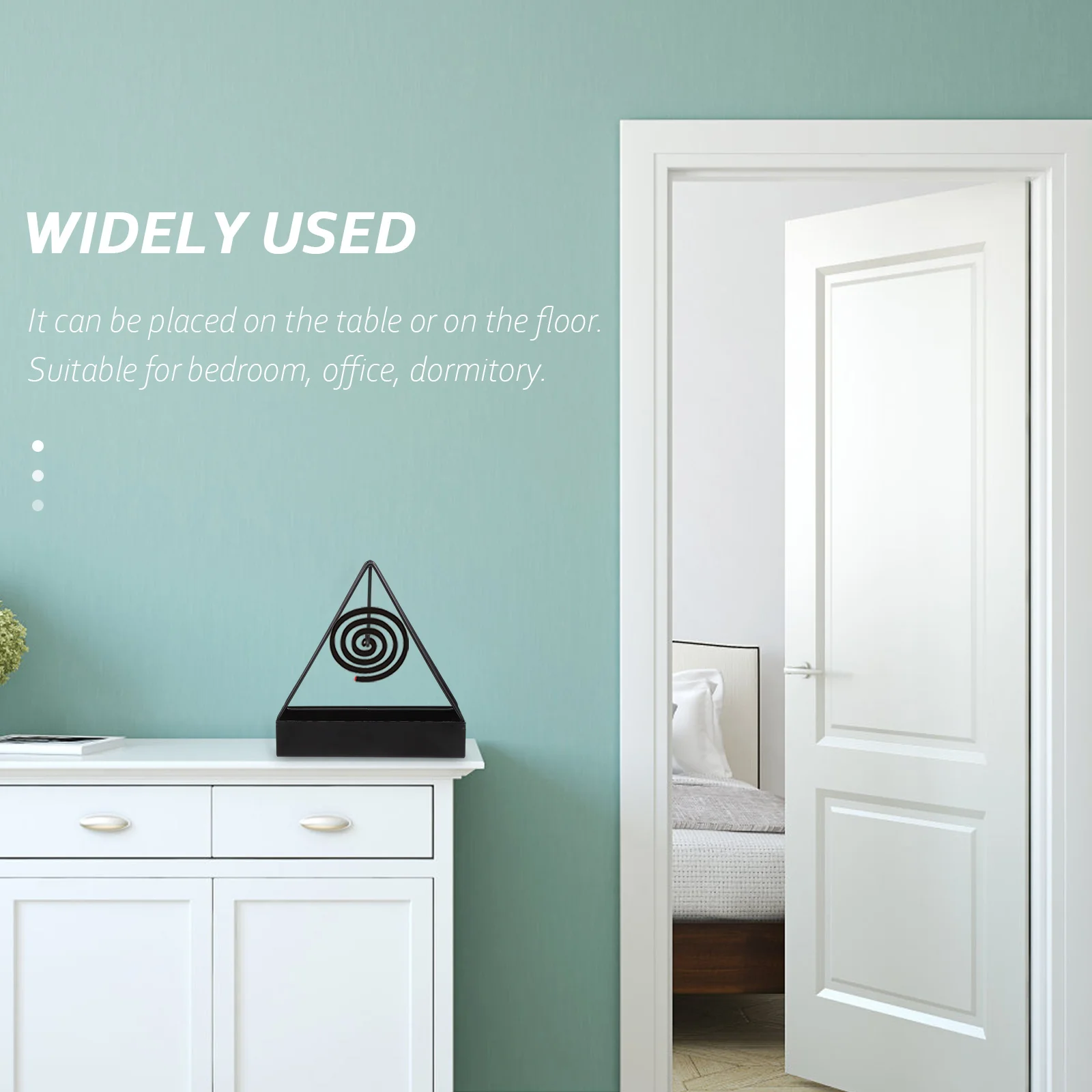 

1pcs Holder Iron Stand Indoor Home Decor Triangle Incense Burner Storage Rack Metal Container Desktop Organizer