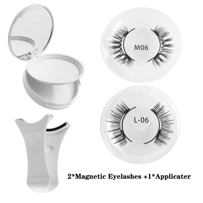 2pairs 3 magnetický nepravý řasy magnety přírodní měkké řasa pomůcky glue-free kolik falešný řasa pinzeta líčení sada