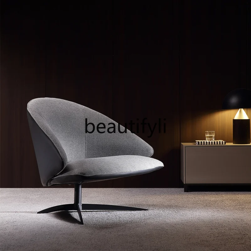 

Italian light luxury single chair living room single sofa creative swivel chair designer sofa chair