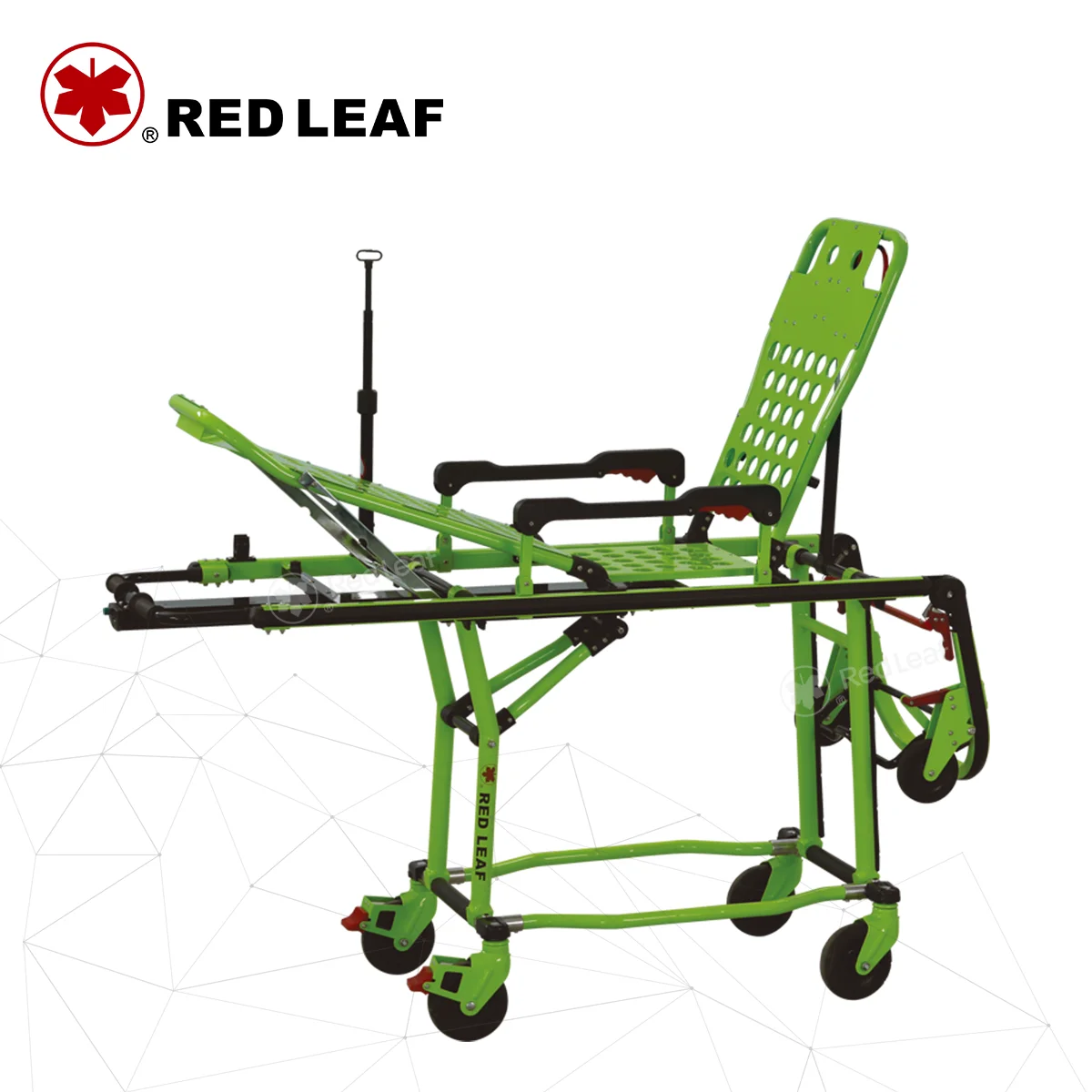 YDC-3Y02 Emergency Transfer Ambulance Stretcher Adjustable Backrest Stretcher with CE Certification for Ambulance Car