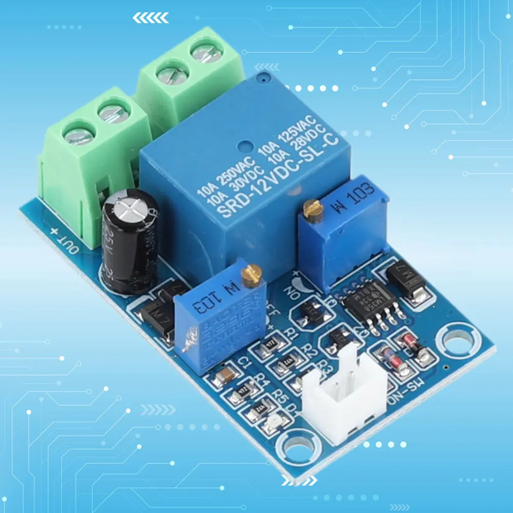 12V Battery Low Voltage Storage Battery Board Portable Low Voltage Disconnect Protection Module for Over-Discharging Electronics