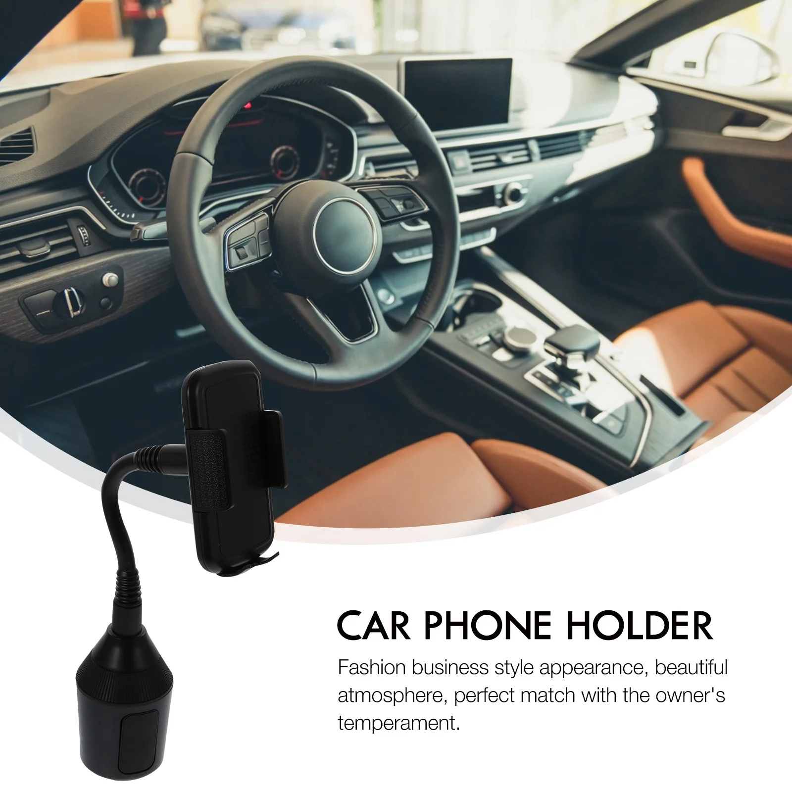 

Car Phone Holder 360° Rotatable Long Neck Mount For Car Cup Base Navigation Music Charging Auto Vehicle Stand