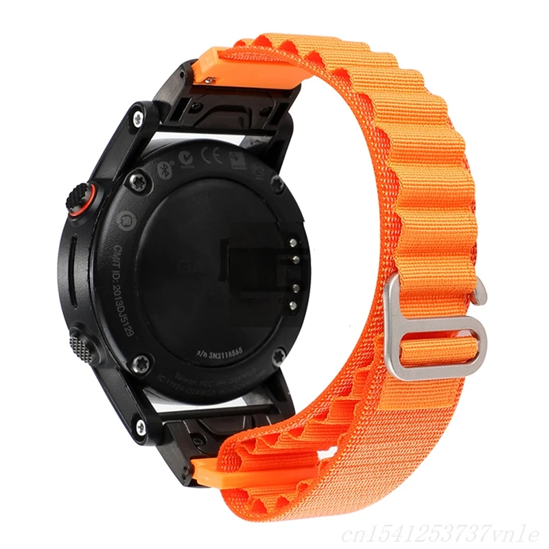 Alpine Loop Band For Garmin Fenix 5 6 7,Nylon Strap for EPIX Enduro 2 Forerunner 955 945 935 Approach S60 S62 Descent G1 MK2S