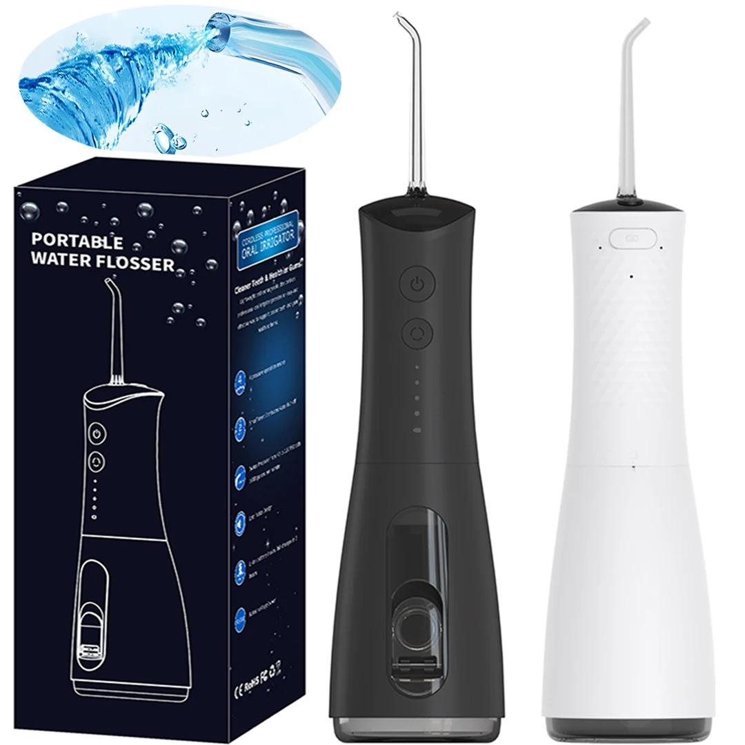 

Electric Water Dental Flosser Teeth Pick Portable Cordless Oral Irrigator 300ML 4 Modes Rechargeable Teeth Cleaner Waterproof