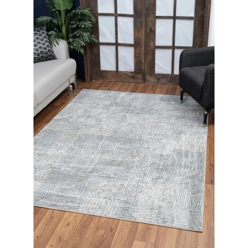 Elegance GC_CNC6009 Blue 7 ft. 10 in. x 10 ft. 3 in. Area Rug