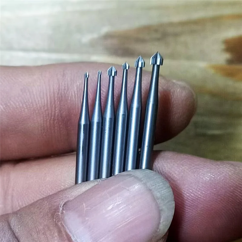 

ABRW-6Pcs Cylinder Cone Shape Carving Burr Sets 3/32Inch Shank Stone Setting Burs Lapidary Making Tools For Lapidary 008-023