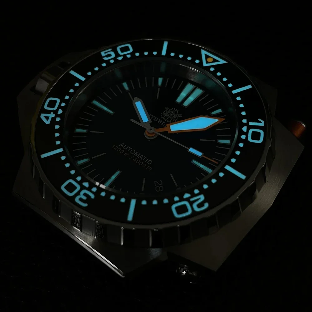 2025 New Factory Price Steeldive SD1969 1200M Waterproof NH35 Automatic Bidirectional Bezel Dive Watch