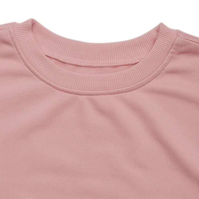 Round Neck Bow Sweatshirt Regular Length Sweet and Fresh with Pullover Patchwork Regular Sleeve Autumn Loose Fit Women Hoodie