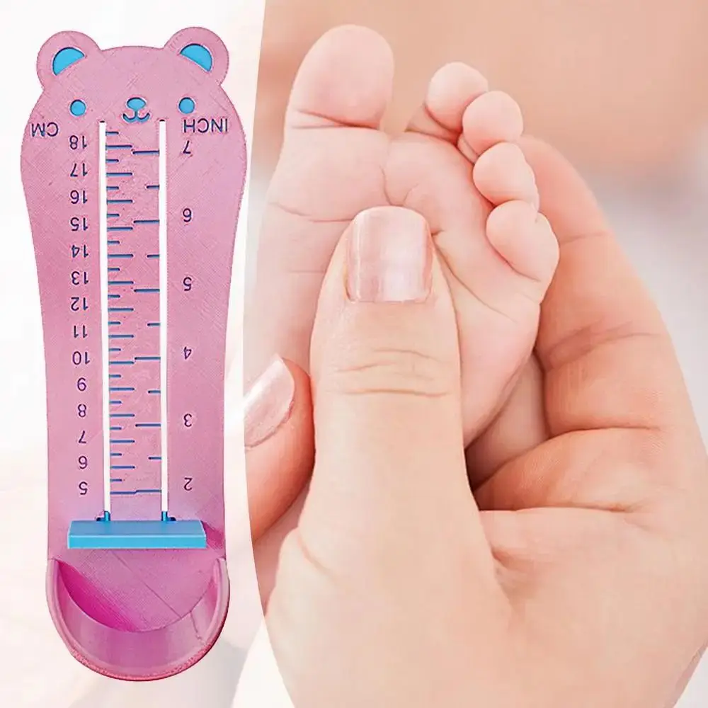 

Double-Scale Display Baby Shoe Sizer Cute Design Durable Foot Measurement Gauge Accurate Measurement Shoe Sizer Chart