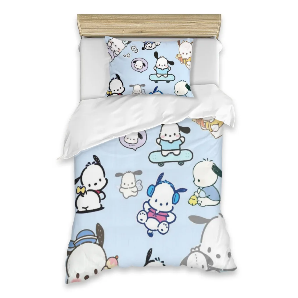 

Pochacco Single Bed Sheets Set Complete Case Single Linen Quilt Cover