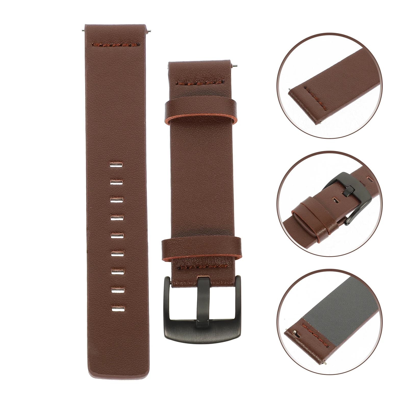 

Cowhide Strap Adjustable Band Anti-Skid Design Easy Installation Watch Replacement Accessories Durable Watch