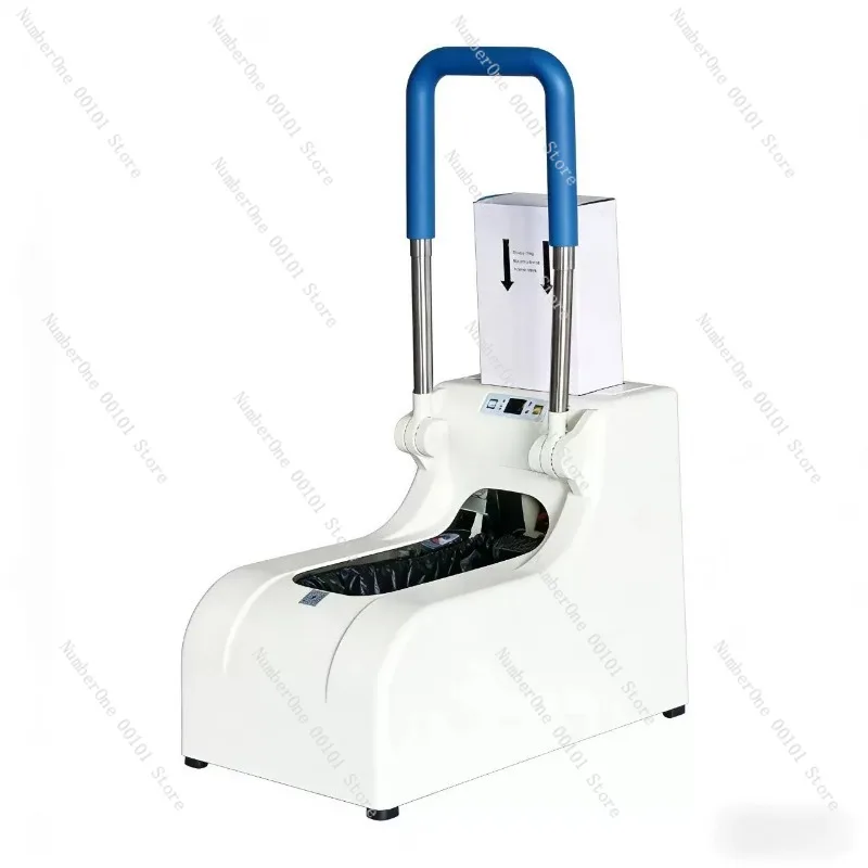 Automatic Shoe Cover Dispenser, Smart Rechargeable Plug-in Dual Power for Home Office Workshop