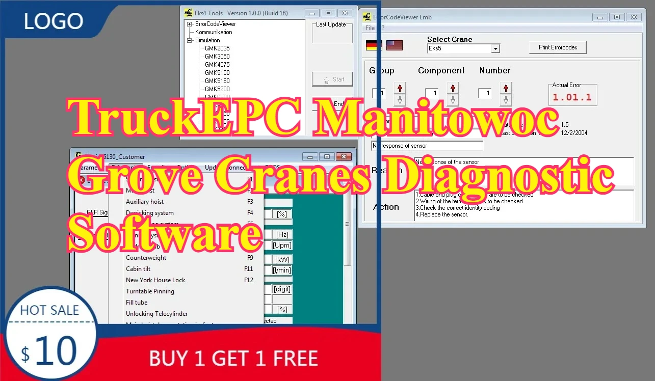 TruckEPC Manitowoc Grove Cranes Diagnostic Software