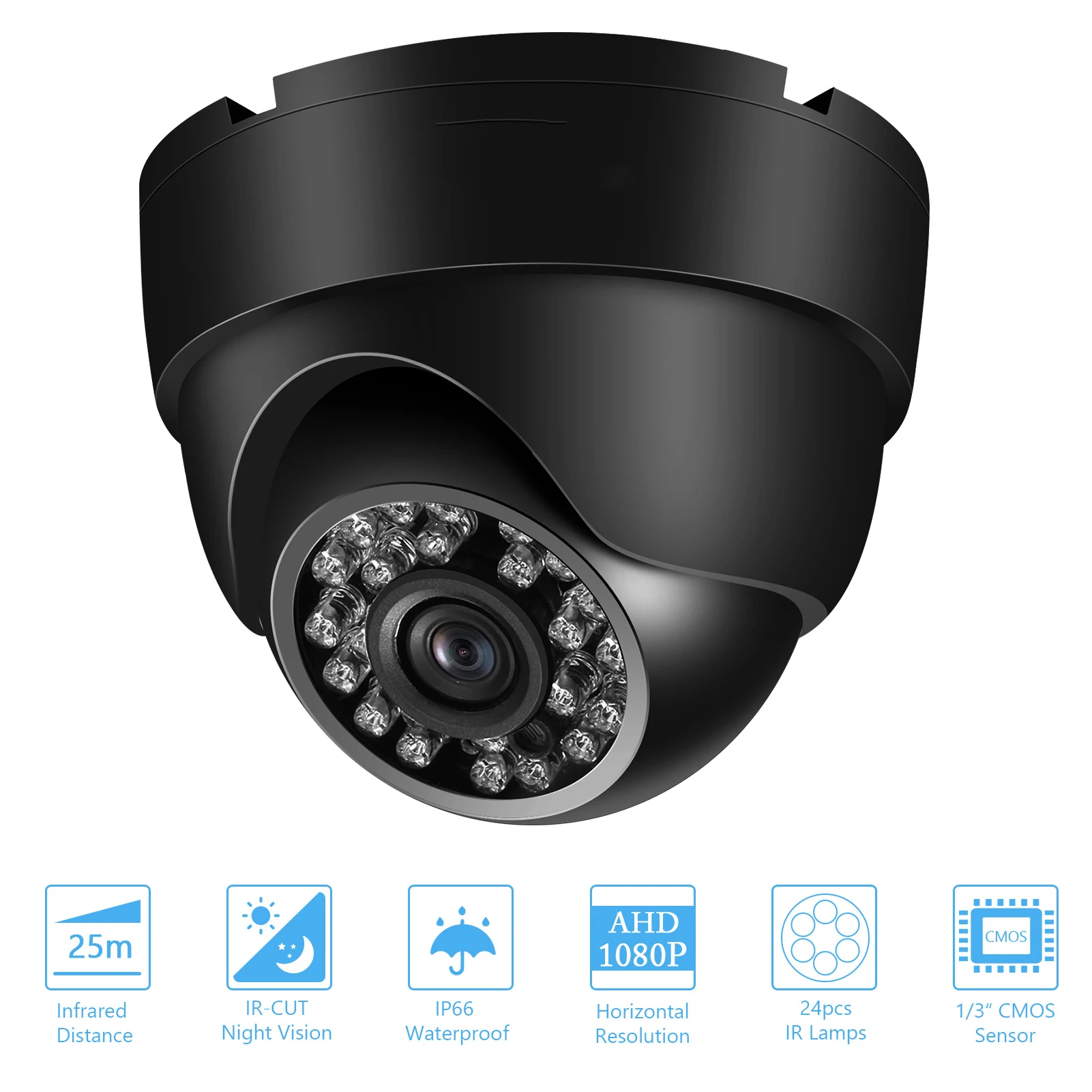 720P High Definition Analog DVR Security Camera Surveillance CCTV Camera Outdoor Weatherproof IR Night Vision Motion Detection