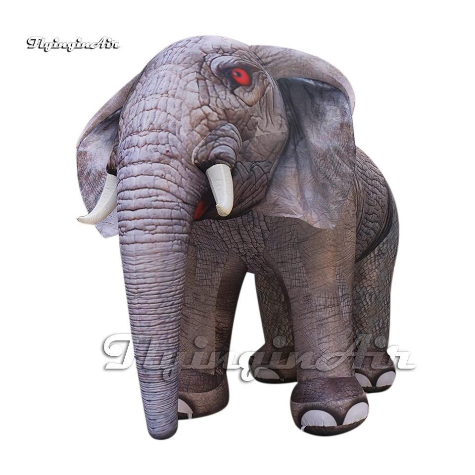 Amazing Large Inflatable Elephant Model Animal Balloon Air Blow Up Elephas Maximus Sumatranus For Parade Show