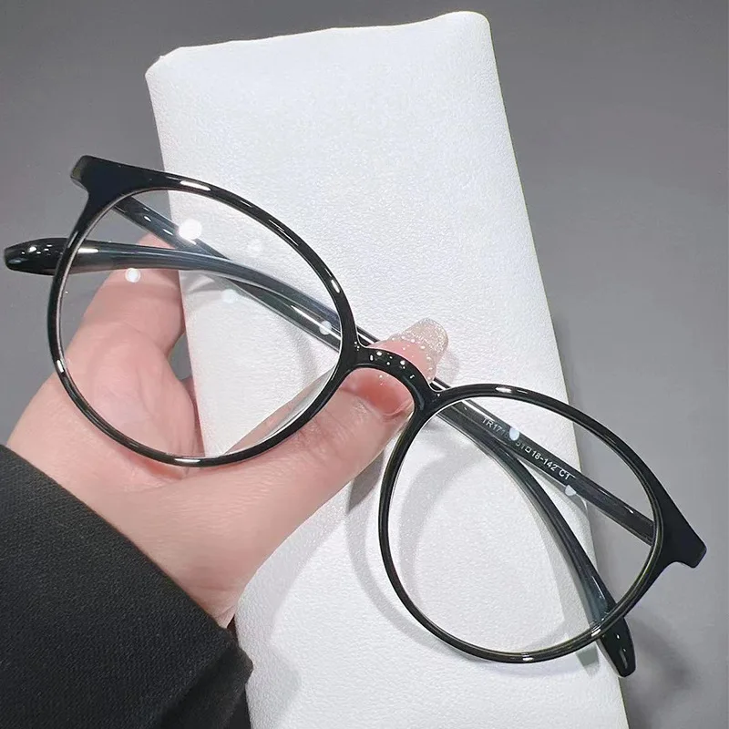 Women's Trendy Myopia Glasses Ladies Small Round Frame Minus Diopter Glasses Eyewear Transparent Vintage Eyeglasses Degrees