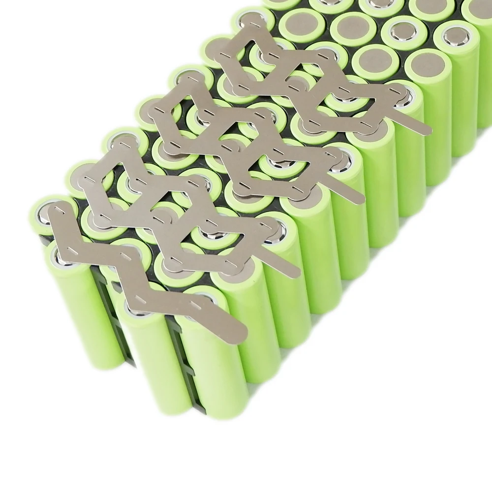 10 ชิ้น 18650 Li-Ion แบตเตอรี่แผ่นนิกเกิลบริสุทธิ์ Strip Connector จุดเชื่อมเครื่องแบตเตอรี่ Welders