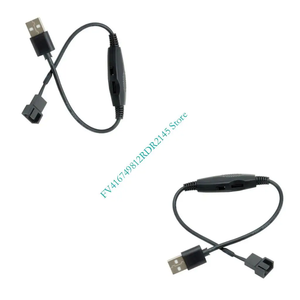 

B2EF от 5V до 12V Line Line USB USB -USB -4PIN PWM ПК разъем адаптера вентилятора PC Adapter Adapter