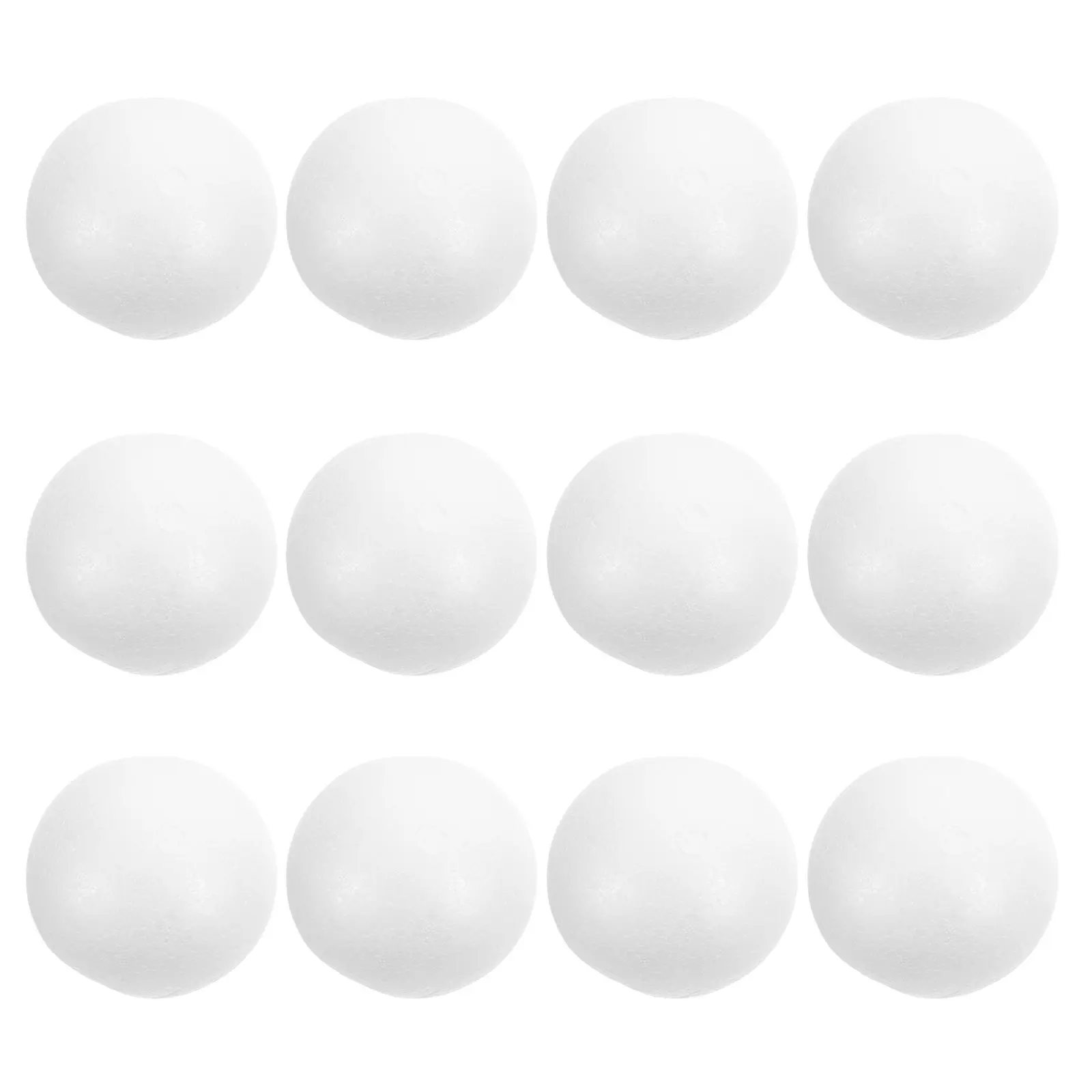 

12Pcs Foam Balls Solid Children DIY Craft Material for Painting Xmas Winter Ornaments Smooth Round Baubles Craft Supplies