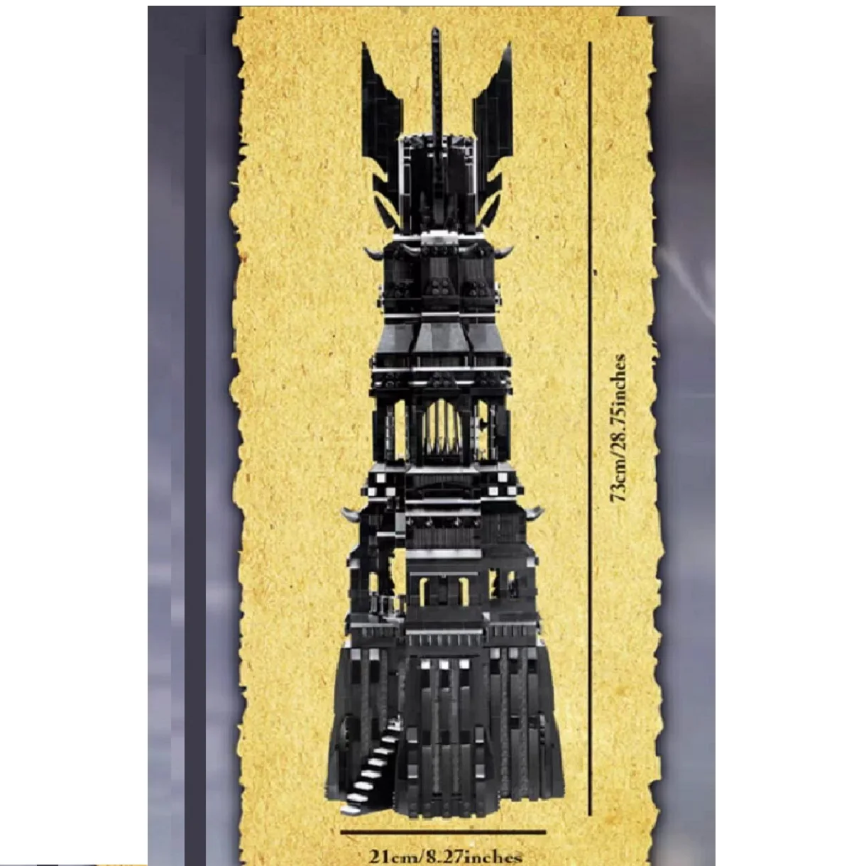The Tower of Orthanc 2359PCS 112501 Movie Series Building Blocks Bricks DIY Creative Cities Street Christmas And Birthday Gifts