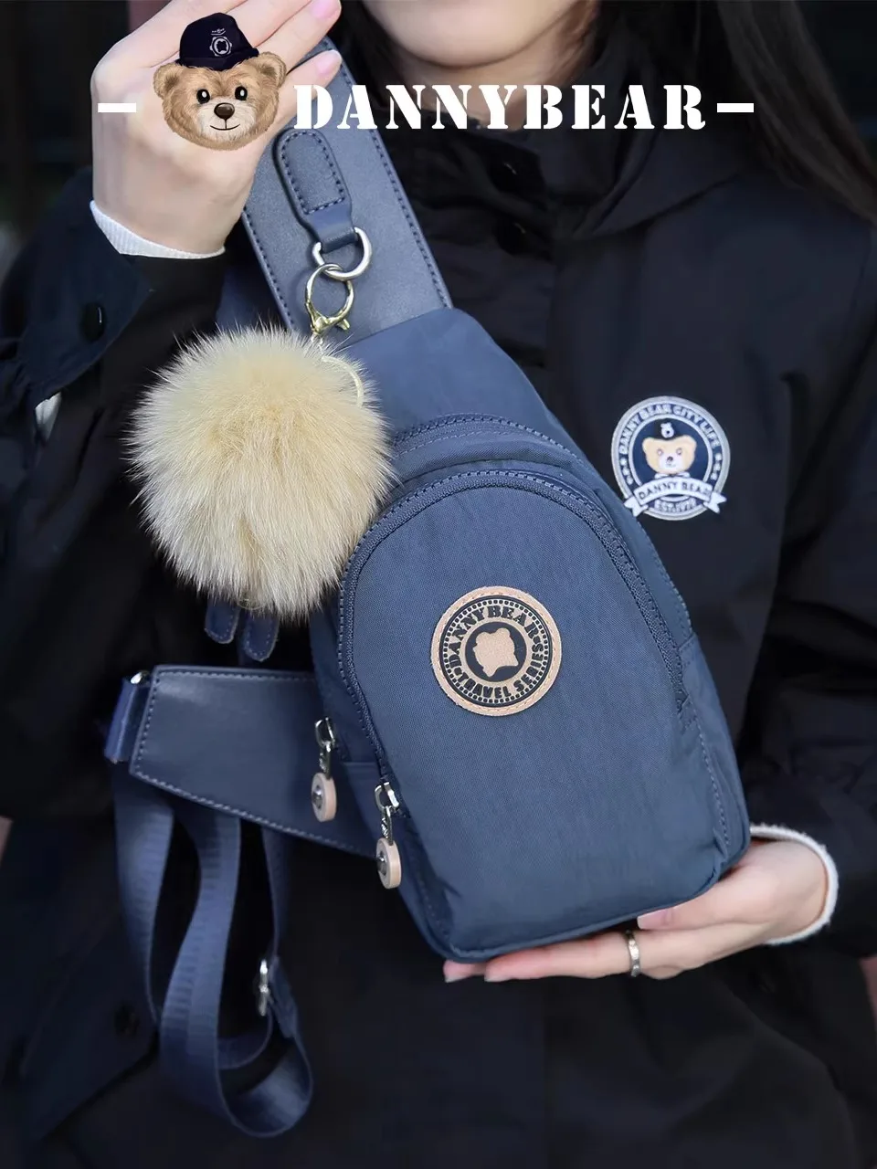 Unisex Canvas Crossbody Chest Bag - usage example