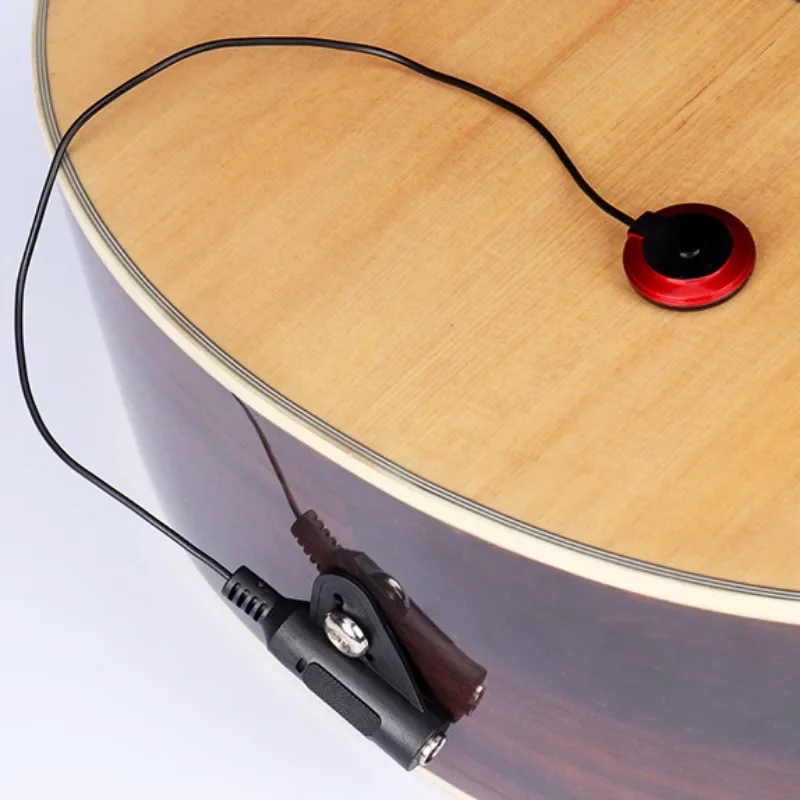 ​​1PC Piezo Contact Microphone Pickup, Universal Guitar Violin Ukulele Mic Easy Install Adhesive for Cello Guitar Accessories