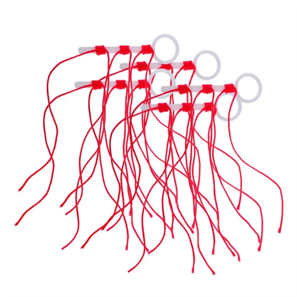 

50pcs Cotton Thread Bobber Looper Stop Knots Fishing Tools Cord String Cotton Thread Knot Orange/Red/Yellow Plastic Fishing Gear