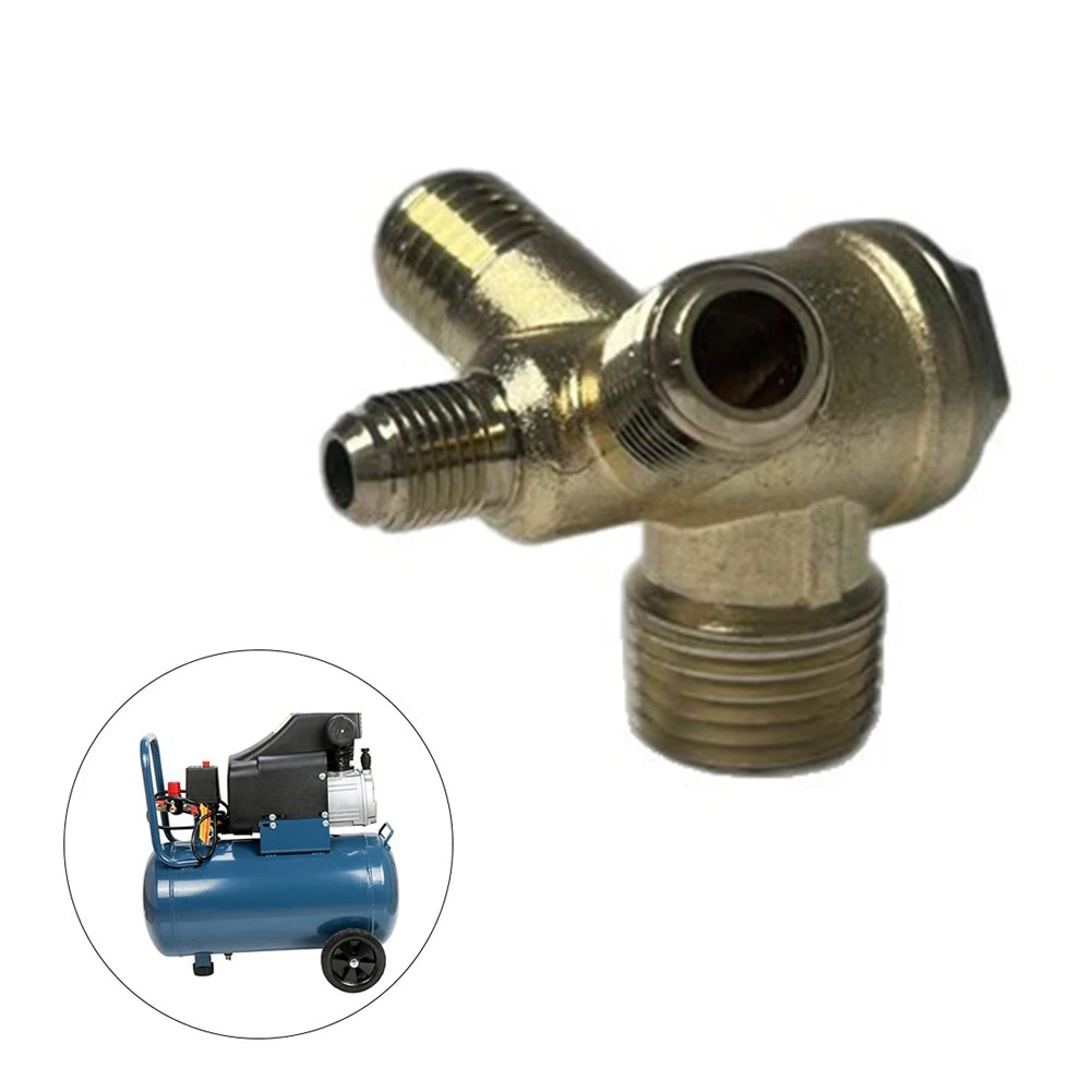1pcs V Type Check Valve 4 Way Connector Pressure Fitting 16mm 20mm For Air Compressor Installations Air Pump Parts Backflow Stop