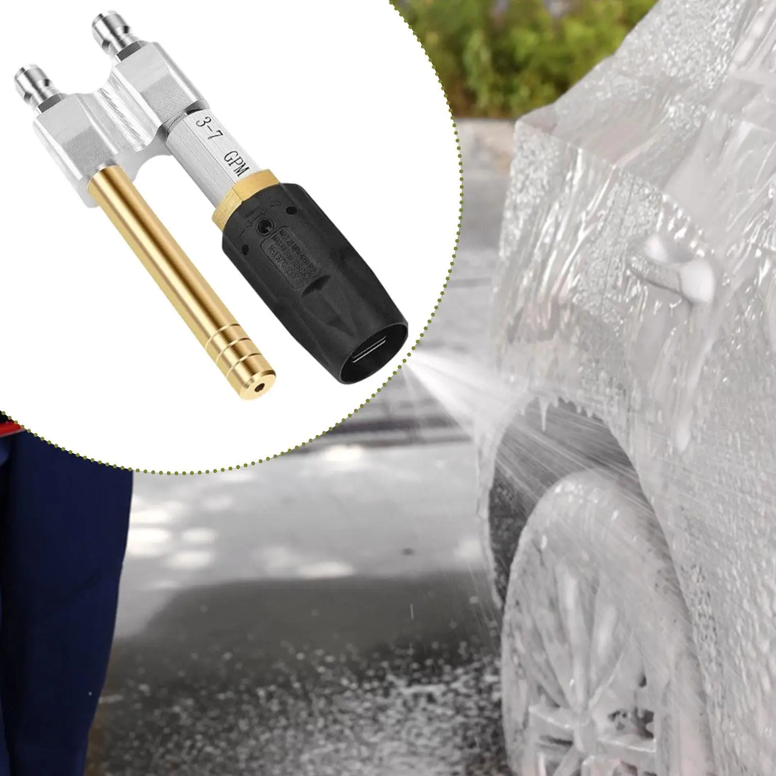 

Twist Nozzle Spray Pattern Quick Connect Copper 3-7GPM 0 to 60° Rotate