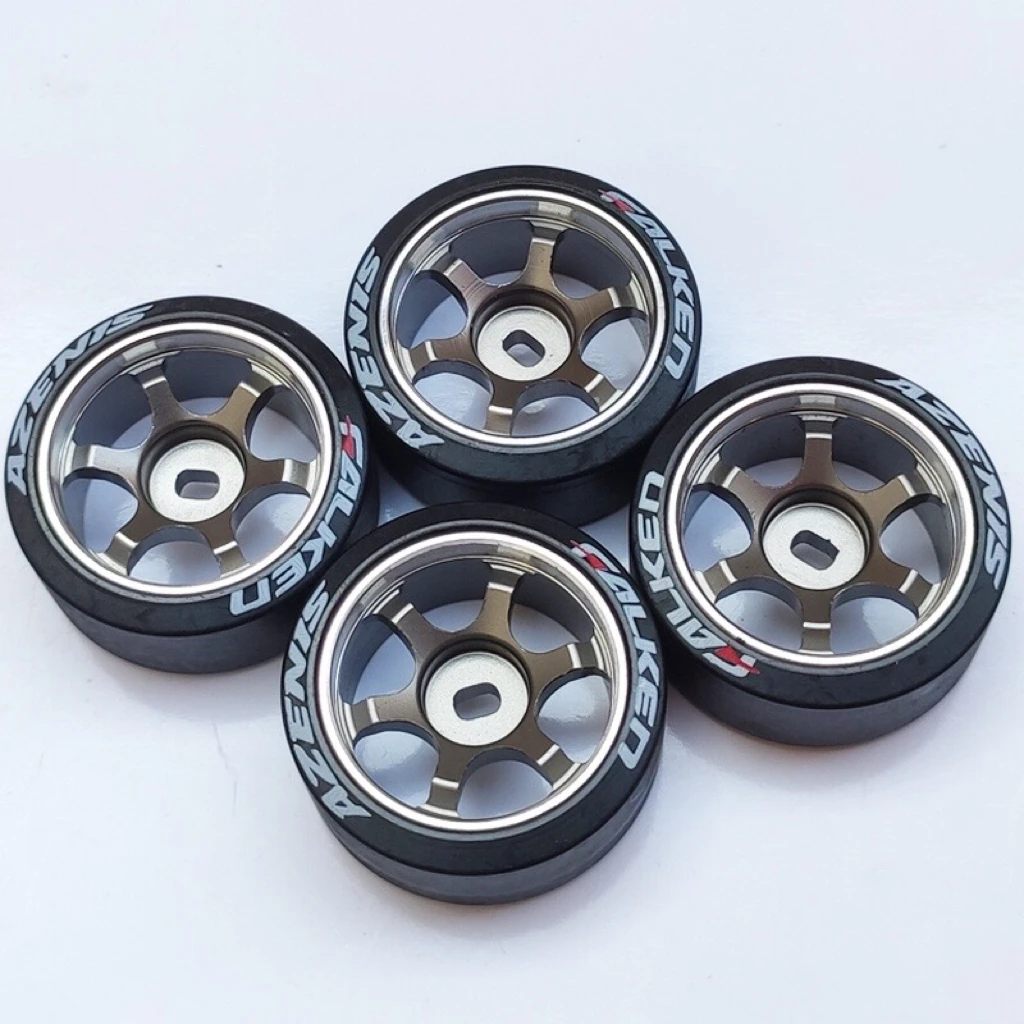 20mm/22MM Flat Tyre  Drift Tire  For RC Car 1/28 1/24 DriftArt2 Kyosho Mini-Z  Mini-Q HGD1 XRX DRZ  ATM Wltoys K989 k969