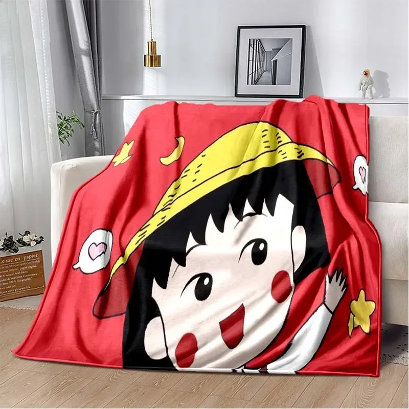 Chibi Maruko Chan Sakura Anime Blanket Fashion Soft Cozy Living room Bedroom Sofa Bed Travel Blanket Child Birthday Gift