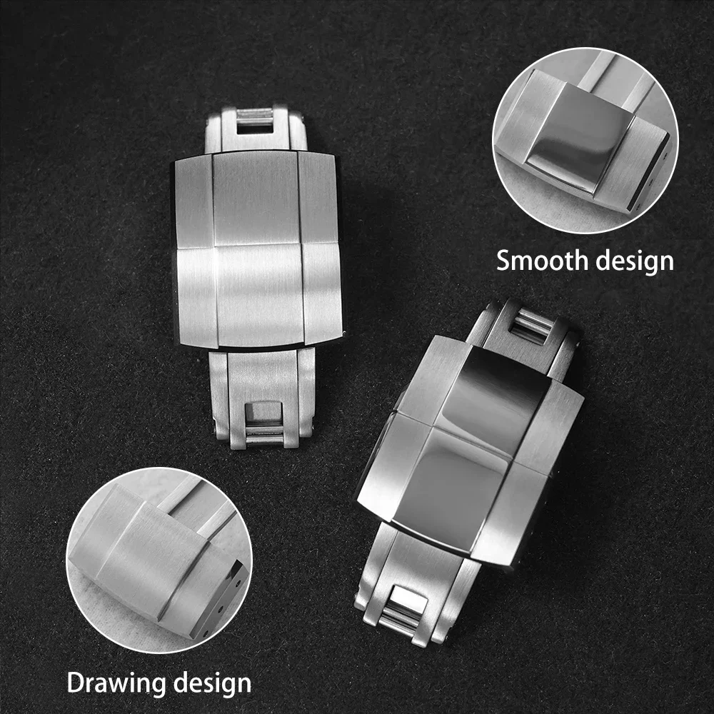 16mm 18mm 20mm 腕時計バックル CTS ラバーストラップ スプリングデプロイメントバックル アクセサリー 316L ステンレス鋼クラスプ WRIS TBUDDYS用