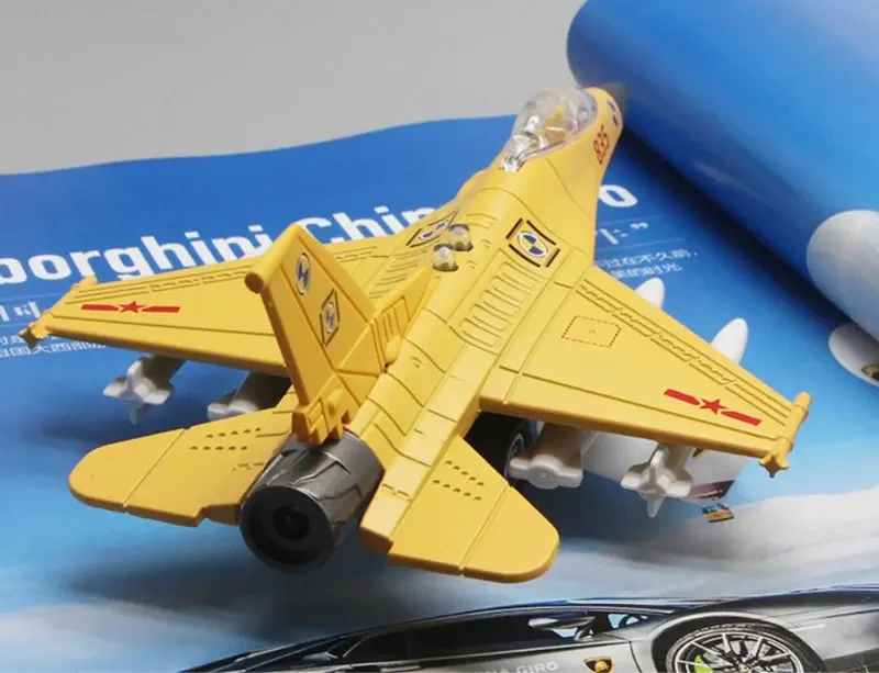 Electronic Sound & Light F16 fighte air force airplane plane Alloy model Military enthusiast collection model kids child gift