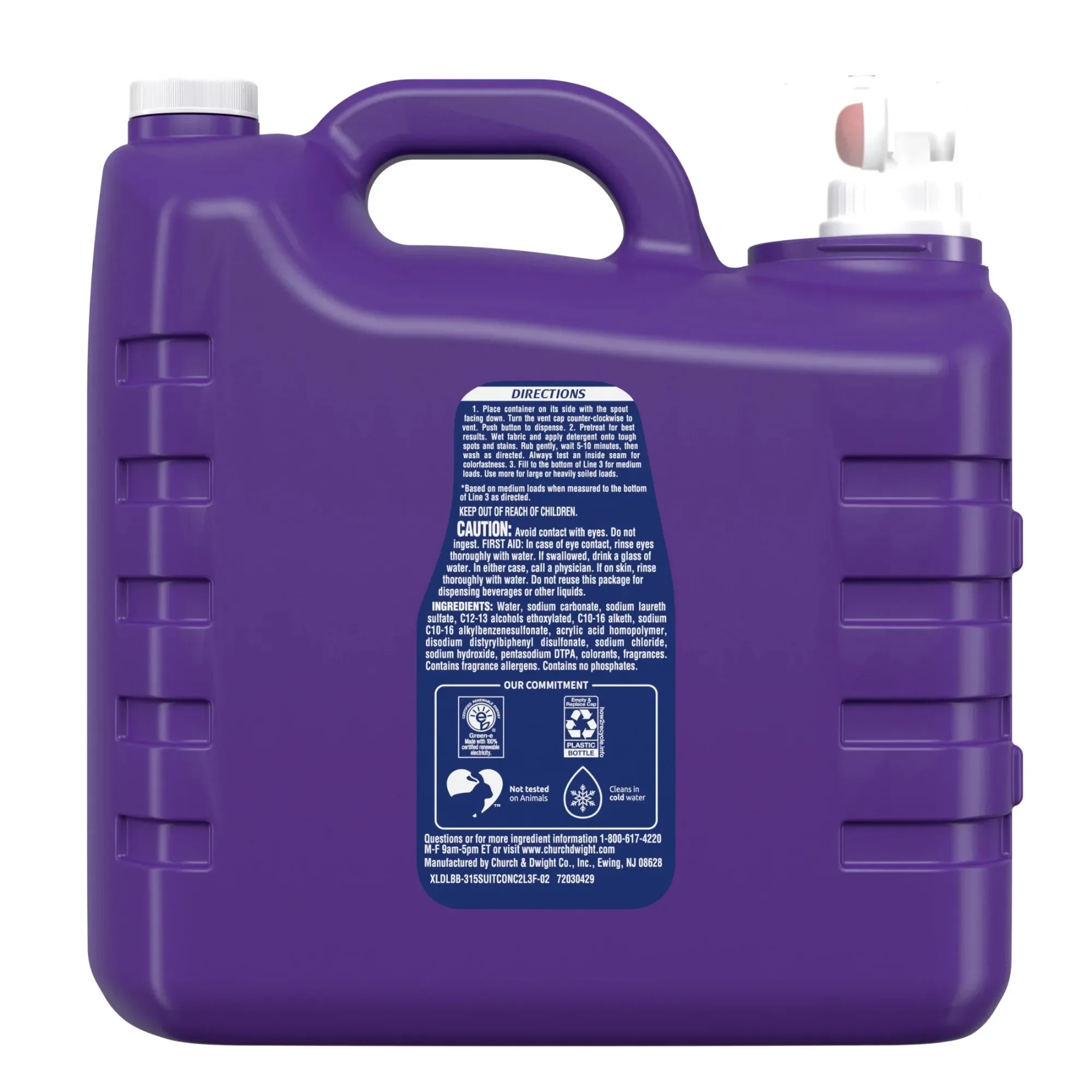 ผงซักฟอกเฟรช 312 ออนซ์ สำหรับซัก 260 ครั้ง กลิ่นทรอปิคอล ใช้ได้กับเครื่องซักผ้าระบบ HE สูตรเข้มข้น