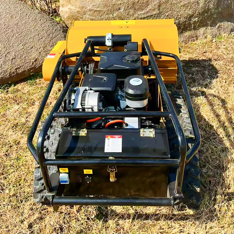 Cortacésped robótico al por mayor con diseño personalizado de China, cortacésped profesional modelo 700, cortacésped con Control remoto sobre orugas
