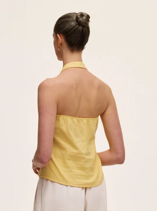 قميص بدون أكمام برقبة معلقة على الطراز الأوروبي والأمريكي #2