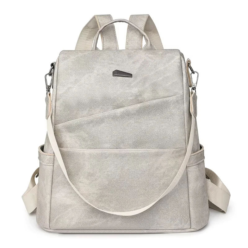 High Quality Leather Backpacks For Women Casual Knapsack Large Capacity Packs School Backpack For College Students Travel Bags