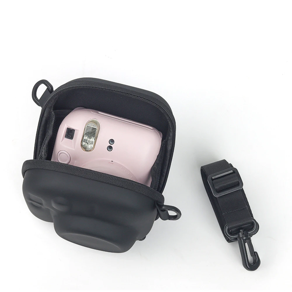 Fujifilm Instax Mini 7 + 8/9/11/12/90 OligUniversal Hard Case Storage Bag, Film Camera Bag with Initied Strap